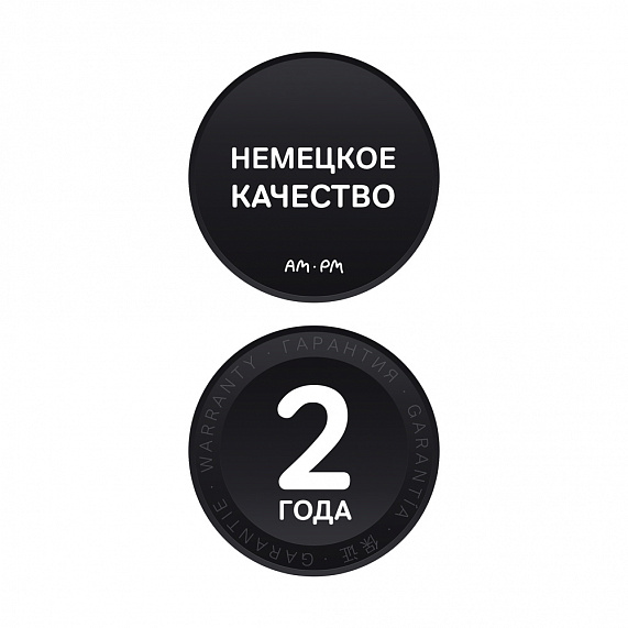 Душевая система AM.PM Gem F42890A24 стойка с тропическим душем, черная матовая + смеситель для душа, черный матовый-9