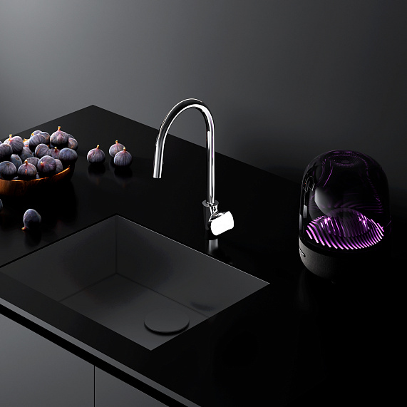 Смеситель для кухни AM.PM Like F8012000 высокий с выдвижным изливом, хром-4