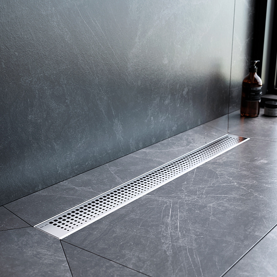 Душевой трап (лоток) 70 AM.PM MasterFlow W01SC-P11-070-01SB комбинированный затвор со стальной матовой решеткой-3