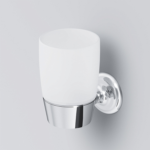 Стакан для зубных щеток настенный AM.PM Like A8034300 стеклянный, хром-3