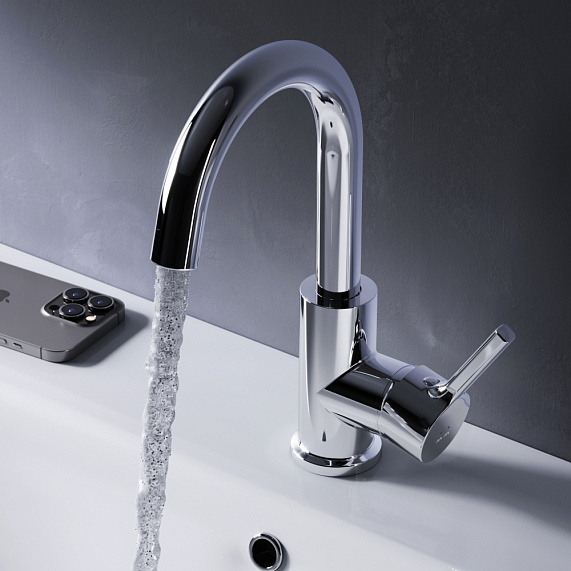 Смеситель для раковины (умывальника) AM.PM X-Joy S F85B02700 с поворотным изливом, хром-1