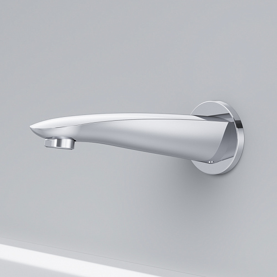 Встраиваемая душевая система AM.PM Like хром: тропический верхний душ, излив, модуль MultiDock-1