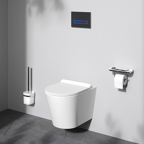 Унитаз подвесной AM.PM Sunny C85C1701SC безободковый с сиденьем микролифт-4