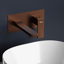 Смеситель для раковины Damixa Gala 530260500 розовое золото встраиваемый