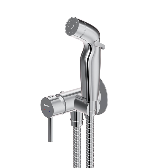 Гигиенический душ со смесителем Damixa Option 211000000 хром встраиваемый, шланг 1500, держатель-3