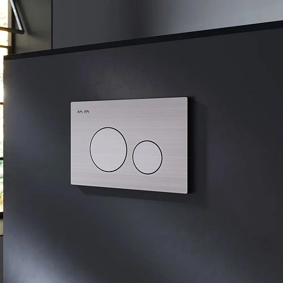 Инсталляция для подвесного унитаза AM.PM Pro I012704.9031 с пневм. клавишей никель матовый-3