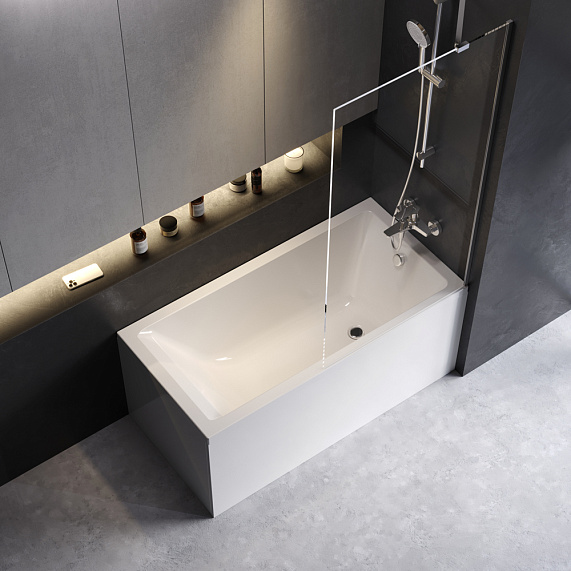 Ванна акриловая 140x70 AM.PM Gem W93A-140-070W-A белая глянцевая-1