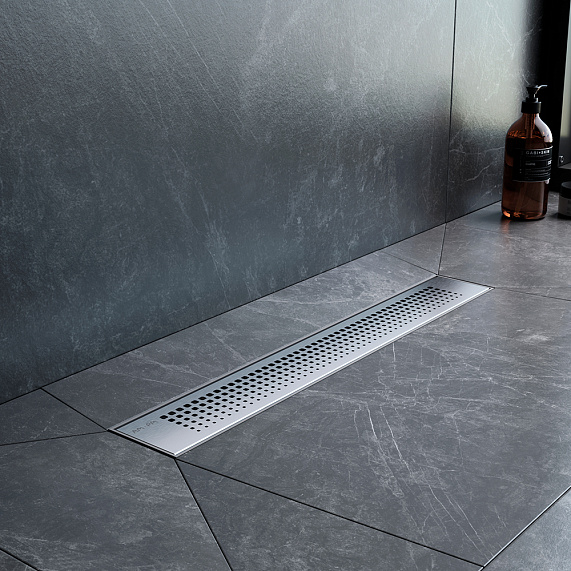 Душевой трап (лоток) 50 AM.PM PrimeFlow W02SC-P11-050-01SB комбинированный затвор со стальной матовой решеткой-3