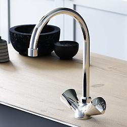 Смеситель для кухни Damixa Object HFON00000 высокий, хром