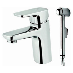 Смеситель для раковины (умывальника) AM.PM Spirit F7003000 с гигиеническим душем, хром