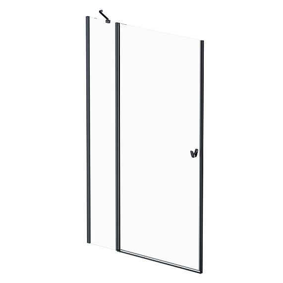 Душевая перегородка с дверью 120x190 AM.PM Sunny W87G-120-1P-BT прозрачное стекло, профиль черный матовый-5