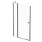 Душевая перегородка с дверью 120x190 AM.PM Sunny W87G-120-1P-BT прозрачное стекло, профиль черный матовый