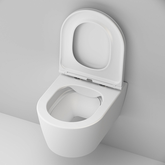 Унитаз подвесной AM.PM Func C8F1700MWSC безободковый с сиденьем микролифт, белый матовый-4