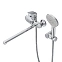 Смеситель для ванны и душа AM.PM Like F8095000 длинный излив, душевая лейка, шланг 1750, хром
