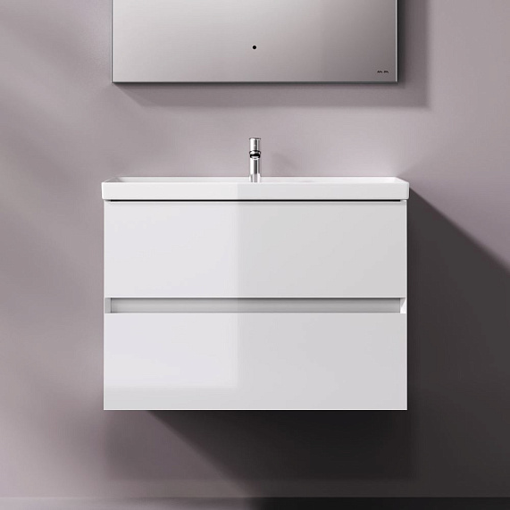 Тумба с раковиной 80 AM.PM Above M9X-FHX0802WG-WCC0800WG подвесная белая глянцевая