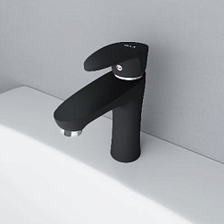 Смеситель для раковины (умывальника) Dorff Alpha D9021000BL черный