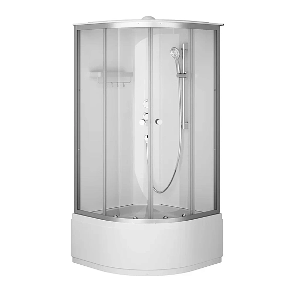 Душевая кабина 90x90 AM.PM X-Joy W94C-401A-090MT профиль серебристый, высокий поддон-2