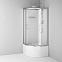 Душевая кабина 90x90 AM.PM Above W9XC-401A-9090MT профиль серебристый, высокий поддон