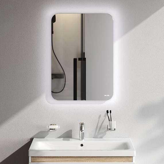 Зеркало с подсветкой в ванную закругленное 50 AM.PM X-Joy M85MOX10501S1 сенсорное-1