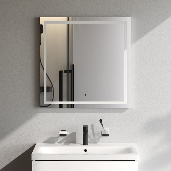 Зеркало с подсветкой в ванную прямоугольное 70 AM.PM Gem M91AMOX0701WG сенсорное-1