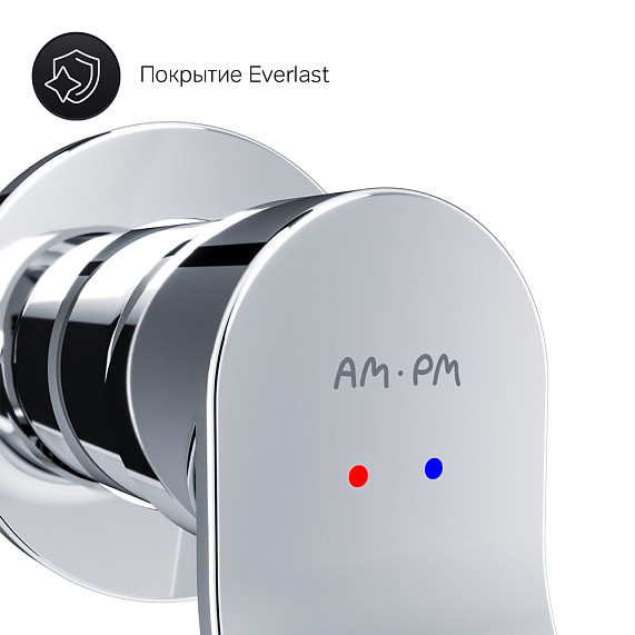 Смеситель для раковины (умывальника) AM.PM X-Joy F85A72600 хром встраиваемый-5