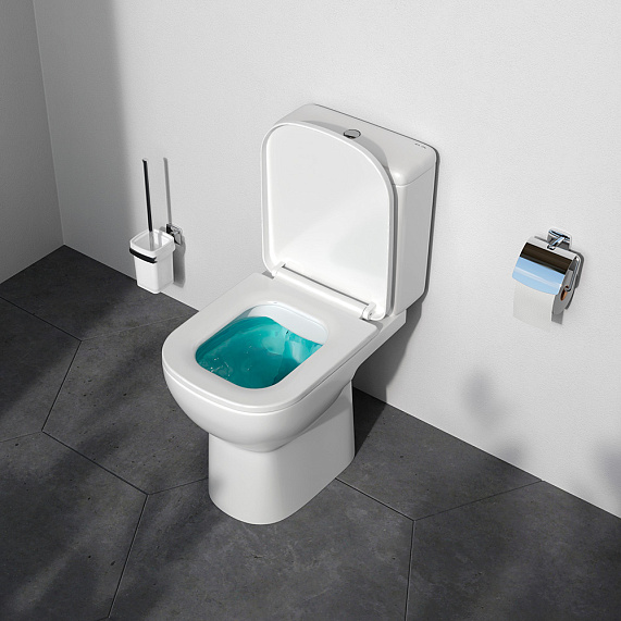 Унитаз напольный AM.PM Moxie C9M8601SC безободковый с сиденьем микролифт, белый-8