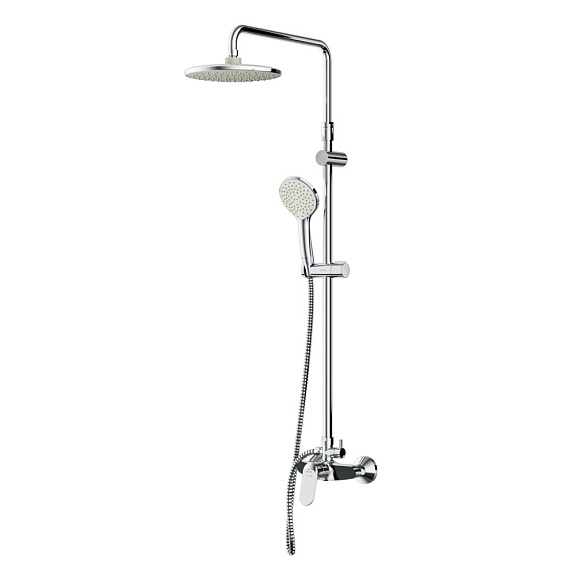 Душевая система AM.PM Sunny F0785C800 стойка с тропическим душем, смесителем, хром-10