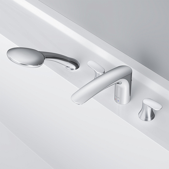 Смеситель для ванны и душа AM.PM Like F8001300 на борт, душевая лейка, шланг 1500, хром-3