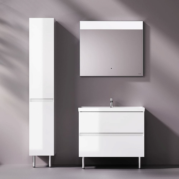 Тумба с раковиной 80 AM.PM Above M9X-FSX0802WG-WCC0800WG напольная, белая глянцевая-3