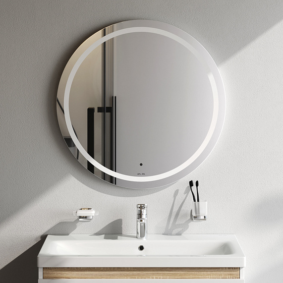 Зеркало с подсветкой в ванную круглое 70 AM.PM X-Joy M85AMOX0701WG сенсорное-1