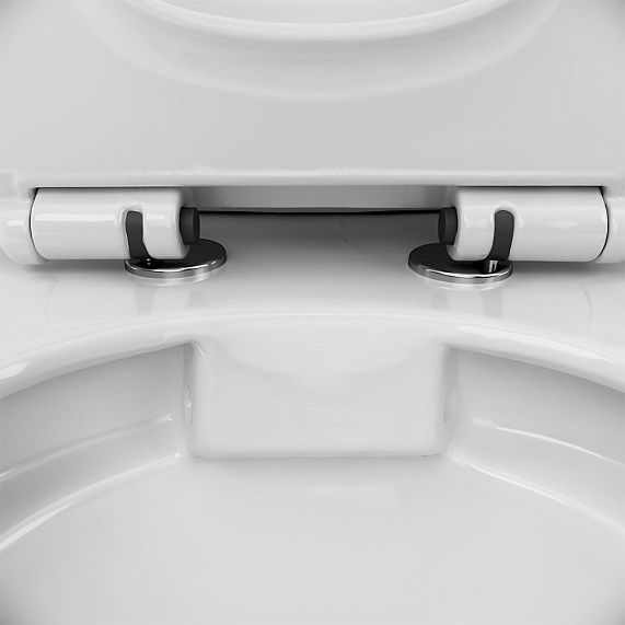 Унитаз-компакт напольный AM.PM Stern C7L8600SC безободковый с сиденьем микролифт, белый-9