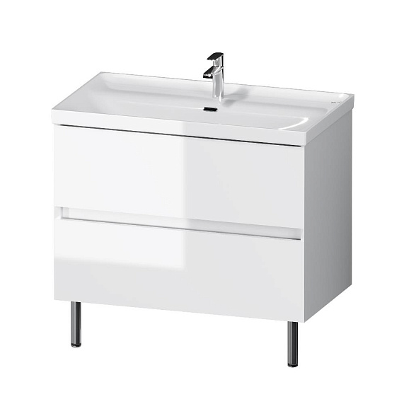 Тумба с раковиной 80 AM.PM Above M9X-FSX0802WG-WCC0800WG напольная, белая глянцевая-10