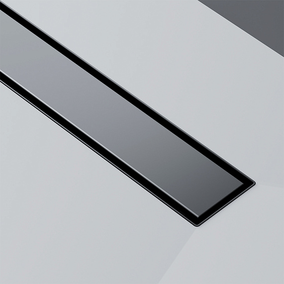 Душевой трап (лоток) 60 AM.PM MasterFlow W01SC-U11-060-04BM комбинированный затвор с черной матовой решеткой под плитку-19