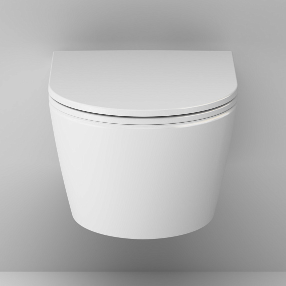 Унитаз подвесной AM.PM Func C8F1700SC безободковый с сиденьем микролифт, белый-5