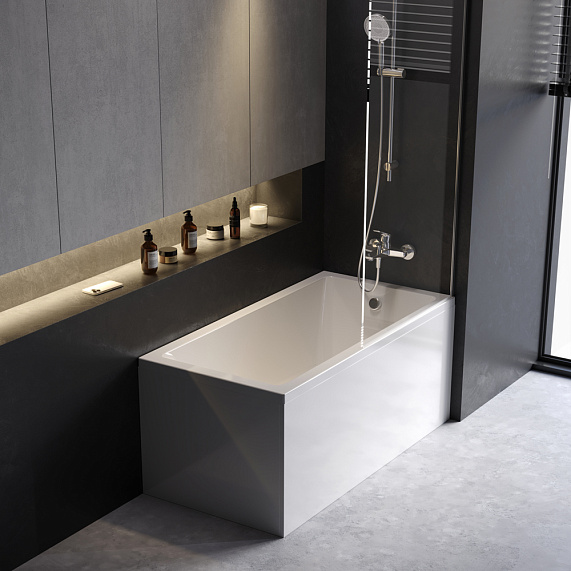 Ванна акриловая 140x70 AM.PM Gem W93A-140-070W-A белая глянцевая-2