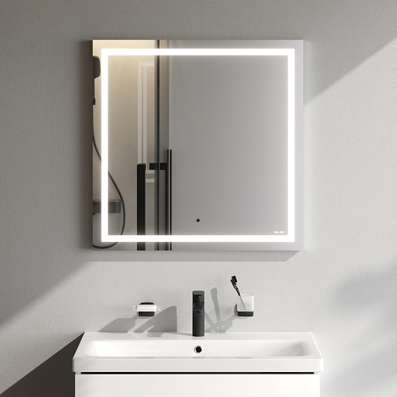 Зеркало с подсветкой в ванную прямоугольное 70 AM.PM Gem M91AMOX0701WG сенсорное