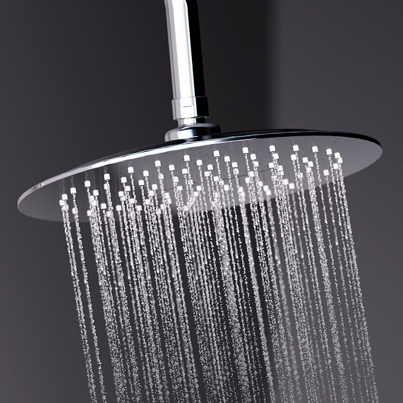 Душевая система Damixa Scandinavian Pure 936710000 стойка с тропическим душем, смесителем, хром-3