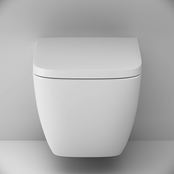 Унитаз подвесной AM.PM Gem C901901SC безободковый с сиденьем микролифт, белый-4