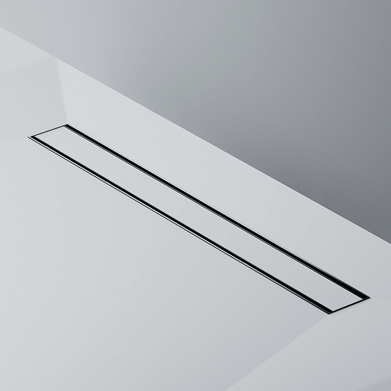 Душевой трап (лоток) 70 AM.PM PrimeFlow W02SC-U11-070-04BM комбинированный затвор с черной матовой решеткой под плитку-16