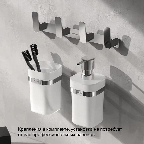 Дозатор для мыла настенный стеклянный AM.PM Func A8F36900 хром-6