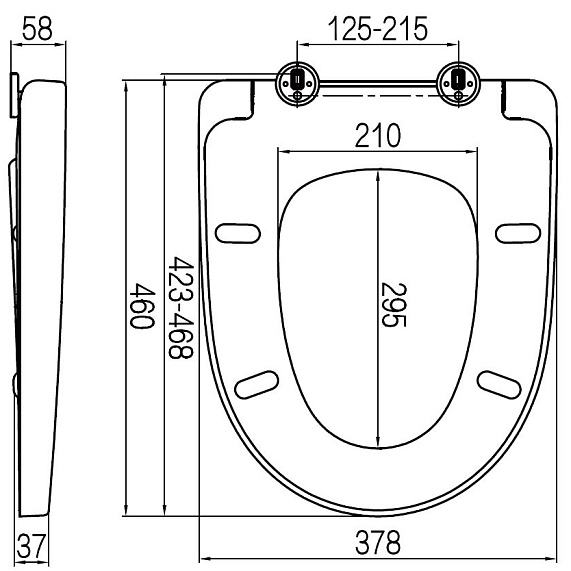 Унитаз подвесной AM.PM Awe C111738WH c сиденьем микролифт, белый-1