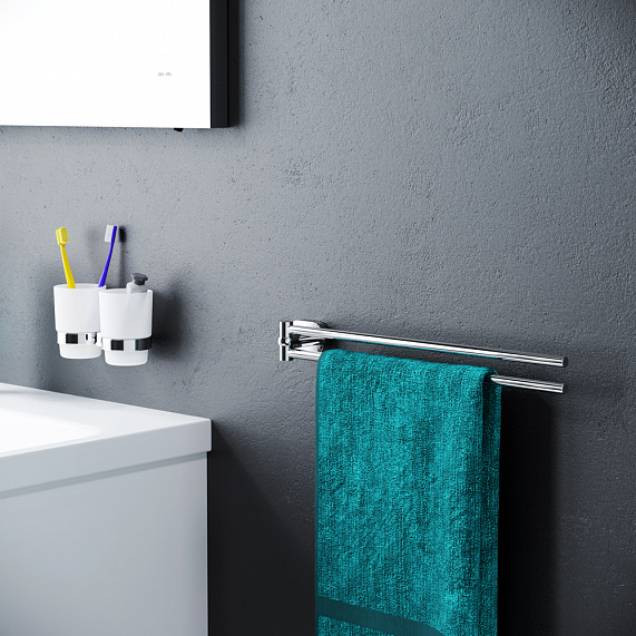 Вешалка для полотенец AM.PM Sense L A7432600 поворотная двойная хром-1