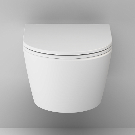 Унитаз подвесной AM.PM Func C8F1700MWSC безободковый с сиденьем микролифт, белый матовый-5