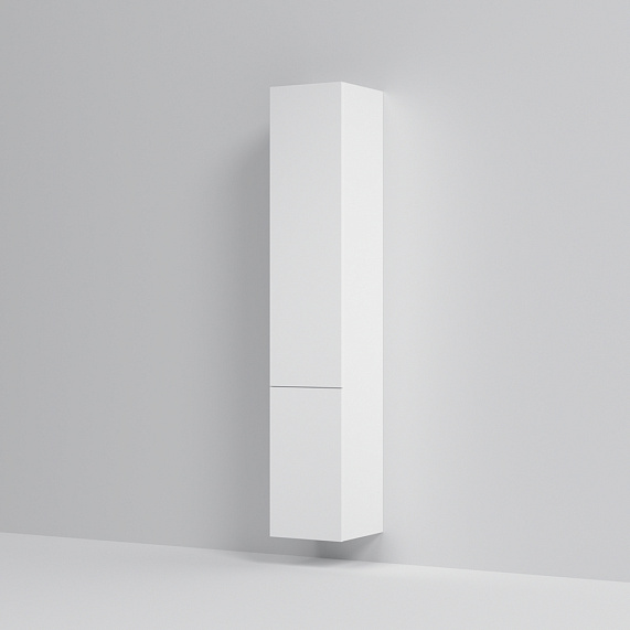 Шкаф-пенал для ванной 30 AM.PM Gem M90CHR0306WG навесной правый белый глянец-3