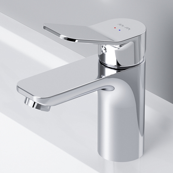 Смеситель для раковины (умывальника) AM.PM X-Joy F85A82100 с донным клапаном, хром-2