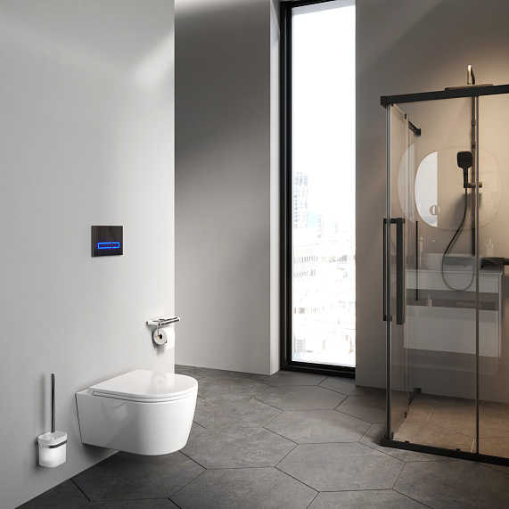 Унитаз подвесной AM.PM Func C8F1700SC безободковый с сиденьем микролифт, белый-2