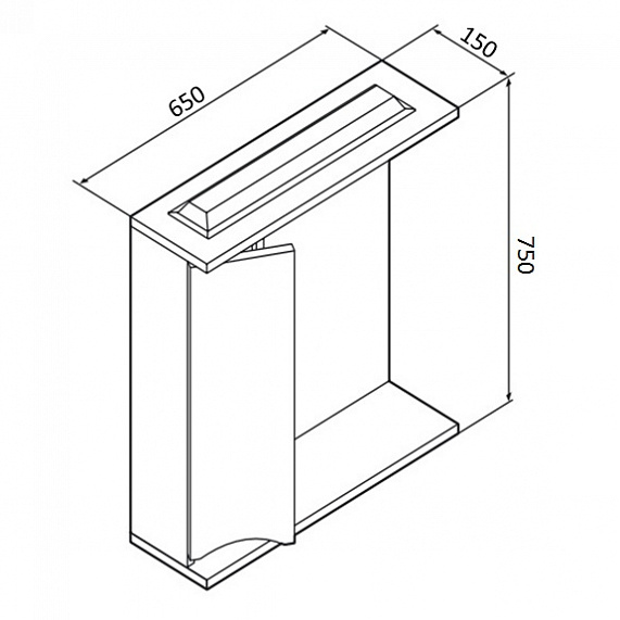 Мебель для ванной 65 AM.PM Like подвесная, белый глянец подвесная-5