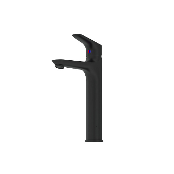 Смеситель для раковины (умывальника) Damixa Jupiter 770250301 высокий, черный-3