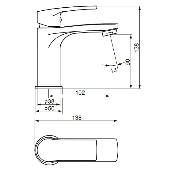 Смеситель для раковины (умывальника) Damixa Eclipse 2.0 480210000 хром-3