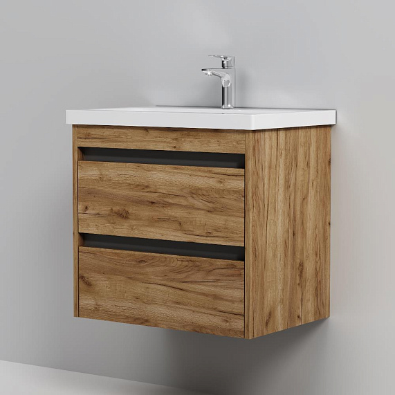 Тумба с раковиной 60 AM.PM Pulse M91-FHX0602OF-WCC0602WG под дерево-3